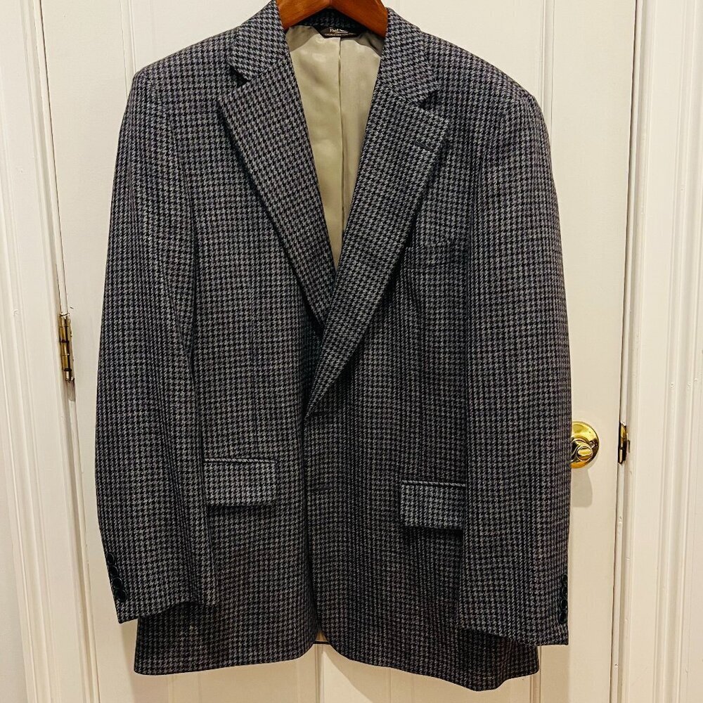 Paul Stuart Wool Sport Coat Blazer Jacket Size 46 Long